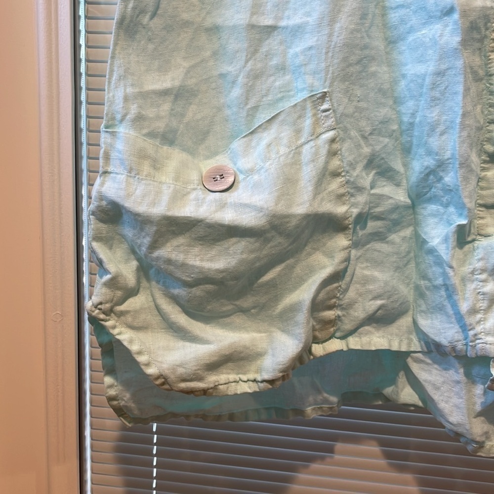 Haris Cotton Blue Linen Shirt - Picture 2 of 5